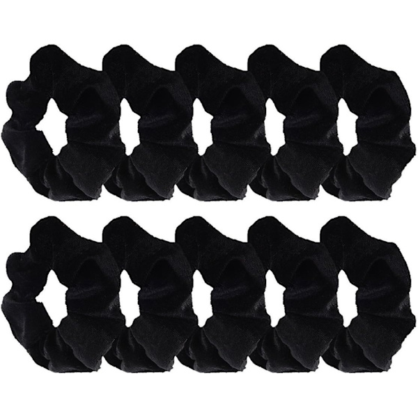 Hår Scrunchie Fløjls Elastik Hårbånd Reb Accesso