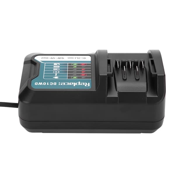 Rask litiumbatterilader for 10,8V 12V Makita DC10WD/BL1015 EU-plugg 100-240V