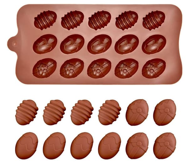 Små Æg Påskeæg Silikoneform Chokoladeform Pralineform Form til Praliner