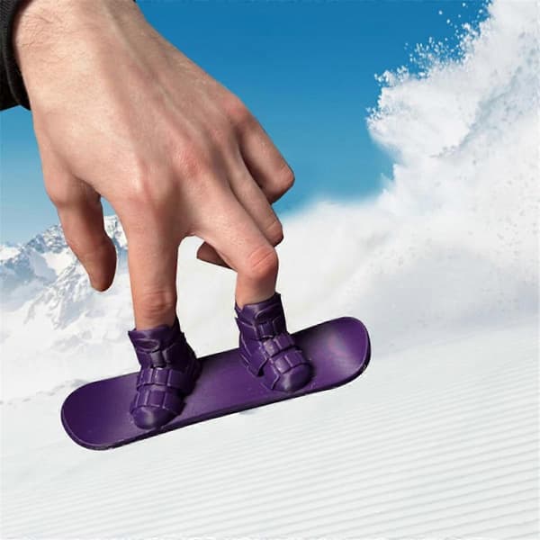 Mini Finger Snowboard, 3D-printet Finger Snow Board, Mini Skateboard Snow Board til Finger, Mini Sk