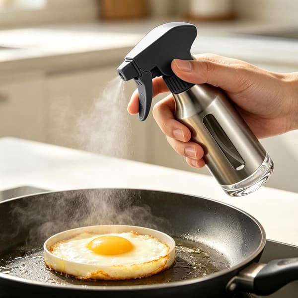 køkken oliesprøjte 188 ml rustfrit stål-sprøjtebeholder sort - Schwarz