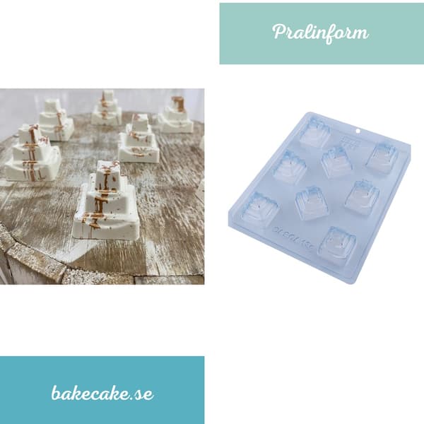 Pralineform Pyramide Chokoladeform - BWB 9797 - Special 3-delt form