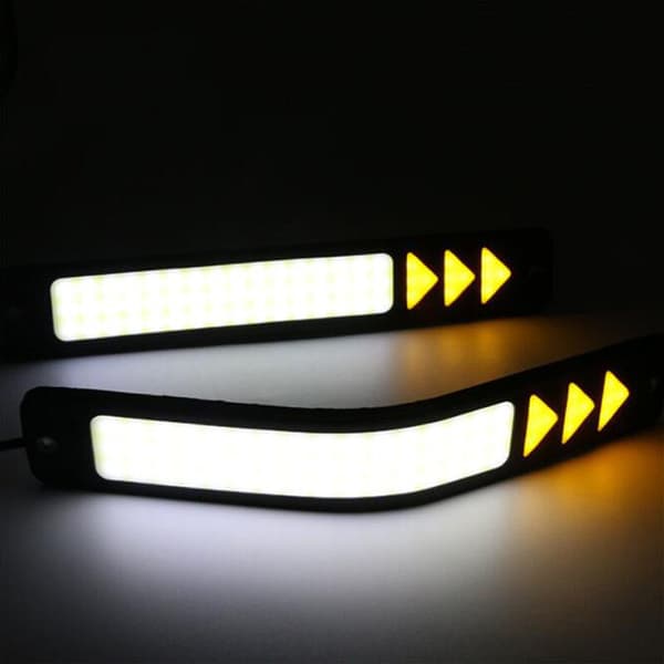 LED-varsellys for bil, hvitt DRL-kjørelys, blinklys, tåkelys L