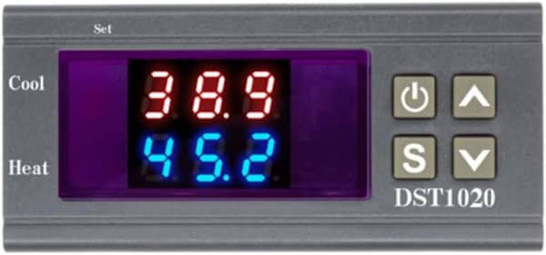 DST1020 temperaturregulator digitalt dobbelt display (12V-72V) 12V-72V - 12V-72V