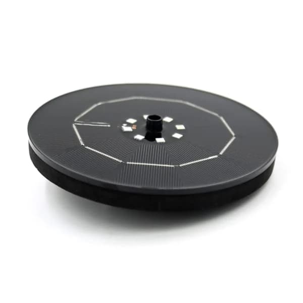 Solar-powered fountain with battery, 16 cm