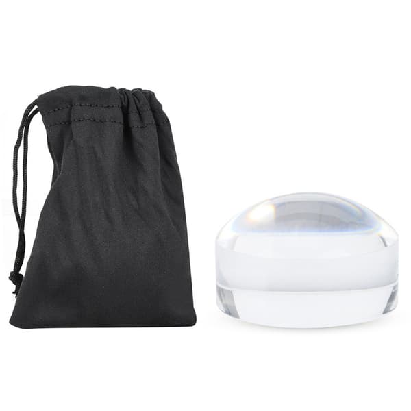 (1 PC) 8X Dome/Paperweight Magnifier with Pouch Table Magnification