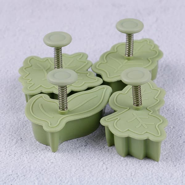 4 stk/sett DIY form bladform 3D kakekjeksformer k 8 STK 8 PCS onesize