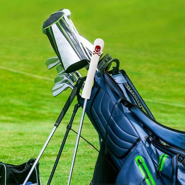 Alignment Headcover – Golf Alignment Headcover, Exquisite Leather Golf Alignment Rod Cover Includes 2 Rods, Durable and Elegant Accessory, Gift