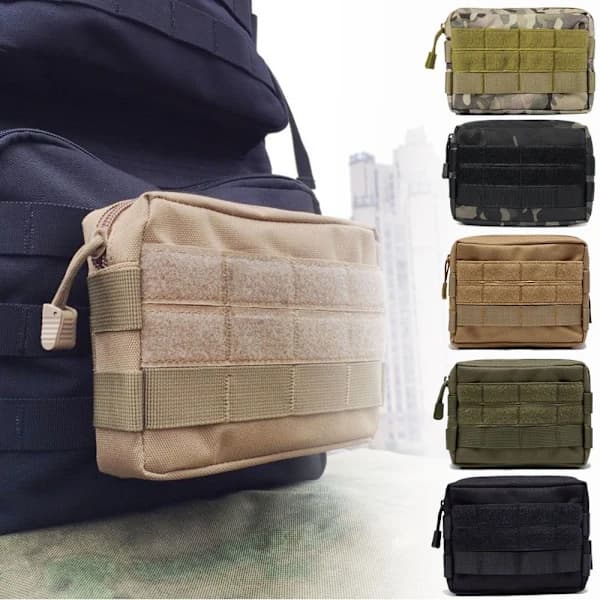 EDC Molle Väska Taktisk Midjeväska KAMEL kamel