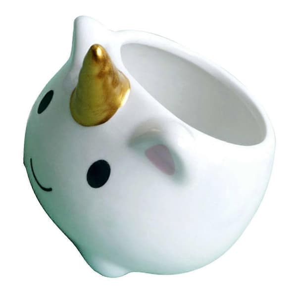 Unique Flower Pot Unicorn Shaped Ceramic Plant Container For Home And Garden Decorative 1-pack