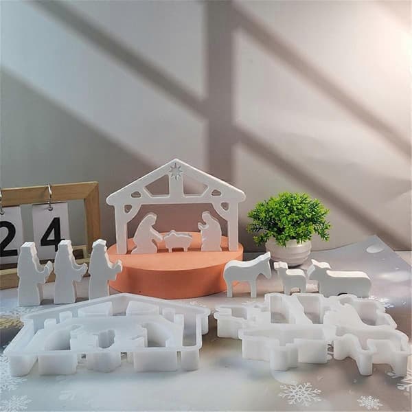 DIY-form til Jesu fødested, juledekoration, boligindretning
