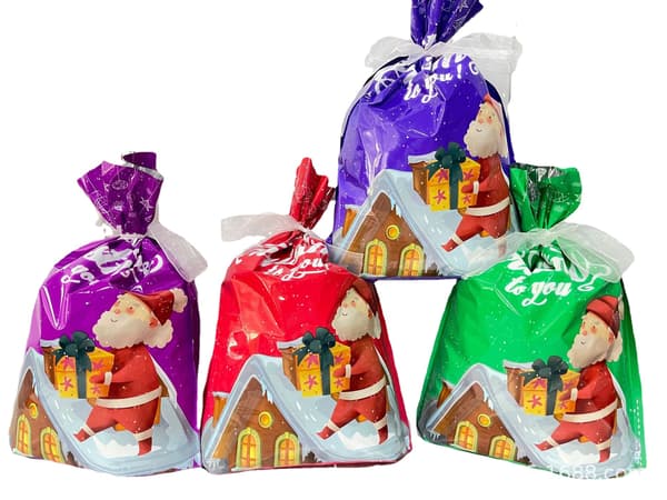 #4 st julgodispåsar med dragsko, 23*30.5cm#