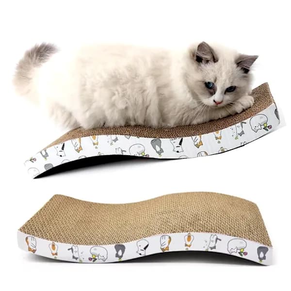 Klösbräda för katt - Klösträd - Kattmynta Multicolor multifärg[pl]