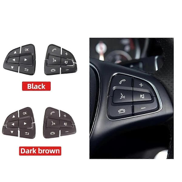 Multifunksjonsknapper for ratt for AB GLA GLS W176 W246 W166 0999050600 0999050700 Bl