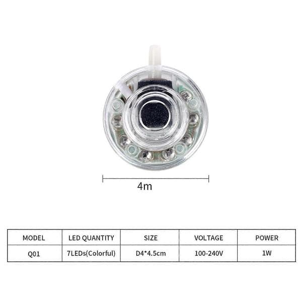 Practical and Beautiful Aquarium LED Lighting Air Bubble Air Stone Disc