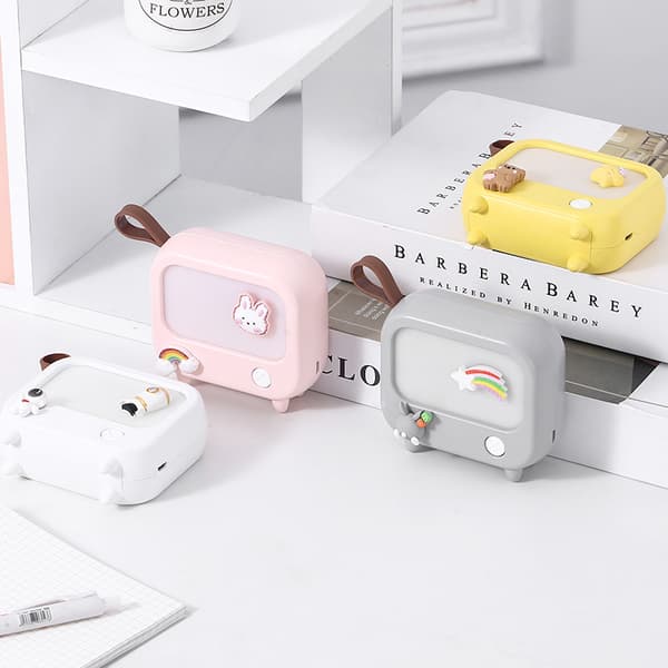 1-pack Creative DIY Mini TV Night Light USB Bedroom With Sleep