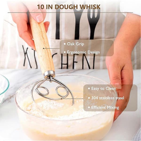 Complete Sourdough Starter Kit with Proofing Basket and Glass Jar for Bread Baking-FX-