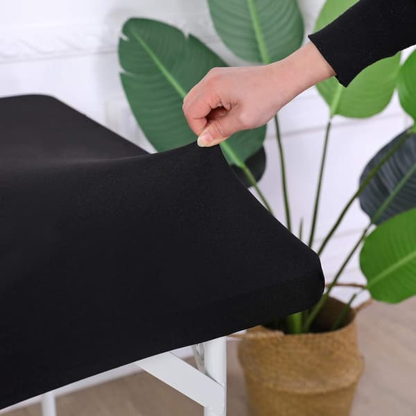 34 x 34 inch Square Stretch Spandex Tablecloth - Black