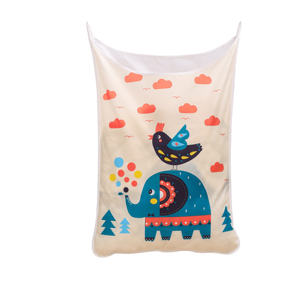Elephant Hanging Laundry Hamper, Large Over-the-Door Hanging Laundry Basket