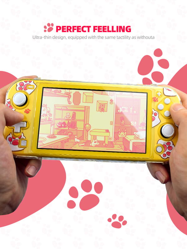 Beskyttende deksel kompatibelt med Nintendo Switch Lite - Hvit, Hard