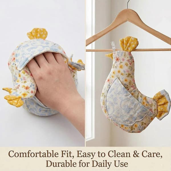 Chicken Shaped Heat Resistant Oven Mitt, Cute Chicken Potholder for Kitchen & BBQ Use