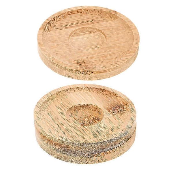 Roterande träunderlägg för whiskyglas, 3-delars set