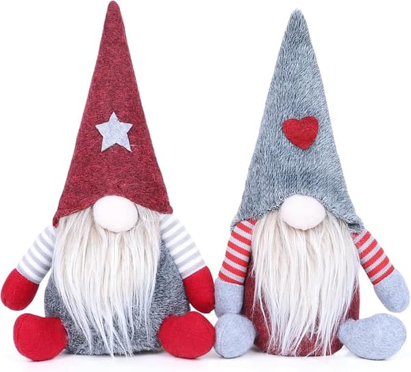 2 set jultomtar plysch juldockor, 28 * 15cm Chr
