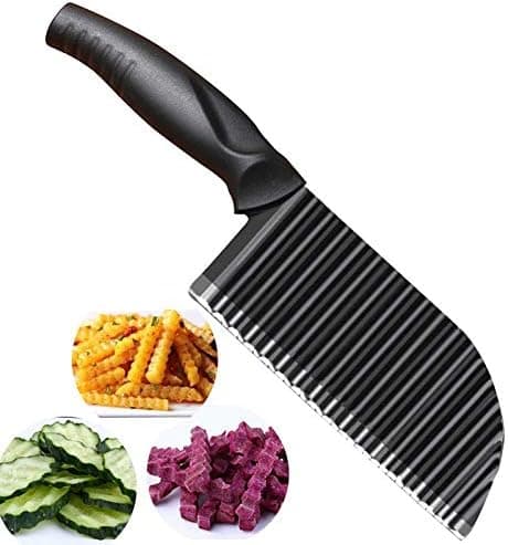 Wave Cutter, Potato Cutter, Versatile Vegetable Cutter, Fluted Knife, Crinkle Cutter, Potatoes, Salad