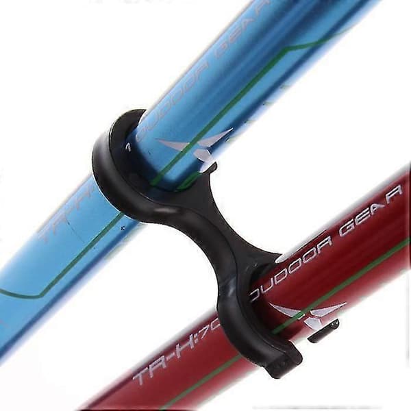 Walking Pole Clip, 3 Walking Pole Holders, Outdoor Walking Pole Coupler 3pcs-Black