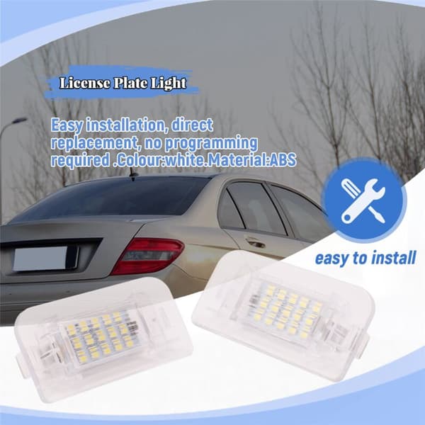 Baglygte til bil passer til W242 W246 B- LED-nummerpladelys A2468201566 PZ168