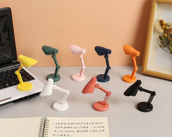 Mini LED-bordlampe, bærbar og sammenleggbar, nattlys