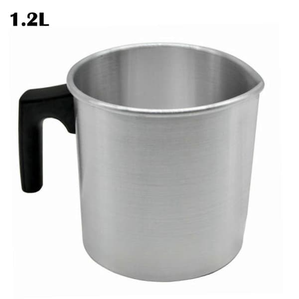 Candle Making Pouring Pot Large Capacity Wax Pot with Heat-Resistant Handle [DB] 1.2L