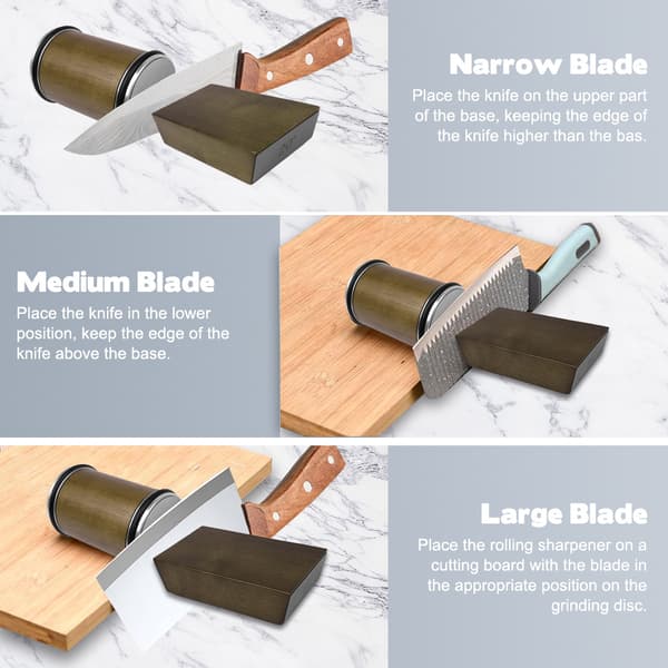 Rolling Knife Sharpener / Magnetic Sharpening Support / Diamond Whetstone 400/1000