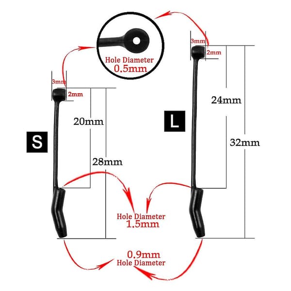 30 stk. Fiskekrog Sleeves D Rig Aligner Terminal Tackle Connect Karpefiskeri Tilbehør
