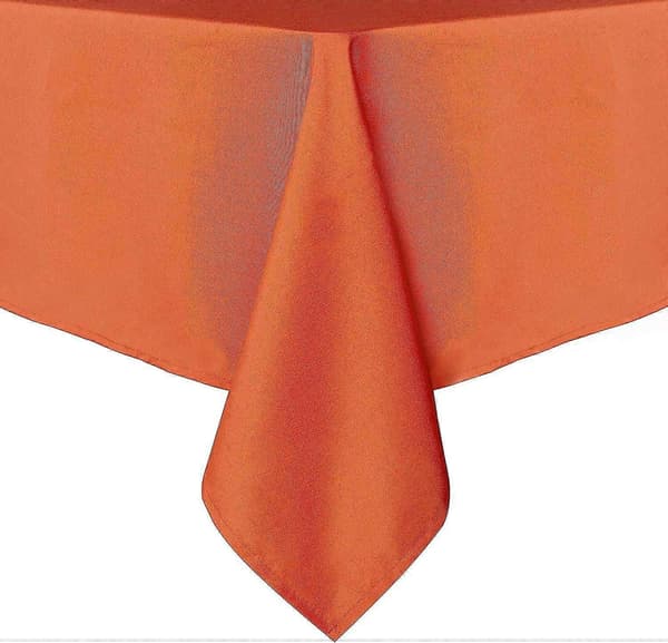 Rektangulær Dug - 152 x 213 cm - Pletafvisende, Krølfri, Vaskbar, Orange