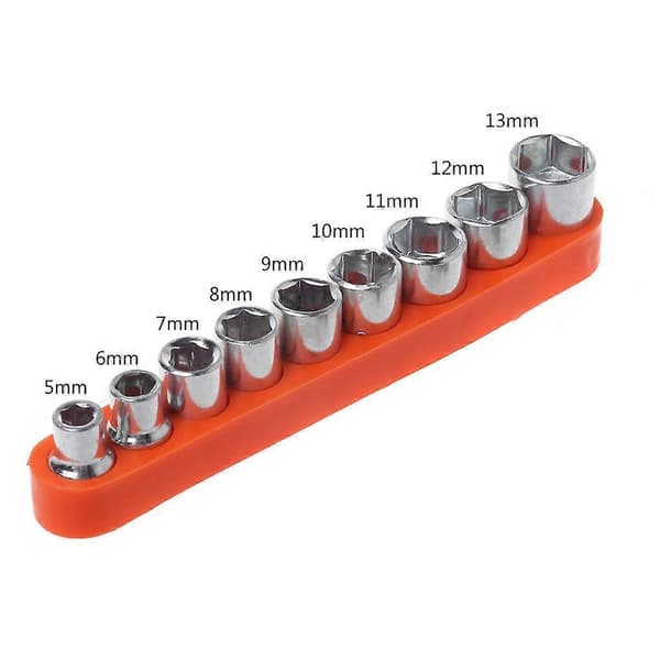 9 Pcs/Set Key Socket Hex for Head DIY Fix Repair Hand Tools 5-13mm Socket Adapter