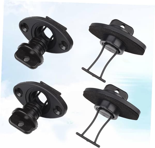 kajak Lenzstopfen med 4 st, 26 mm, PP, svart -