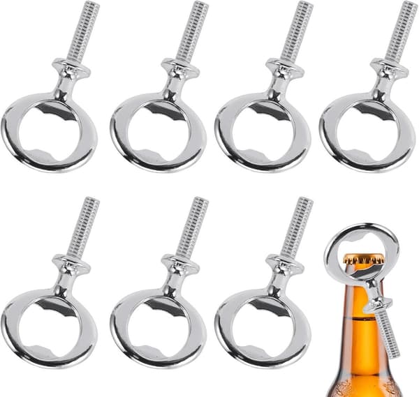 Bottle Opener Set - 8 Corkscrews - Multifunctional Keychain Bottle Openers for Home - Wedding - Restaurant - Bar