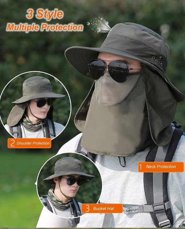 Unisex Fishing Hat - Foldable Sun Hat