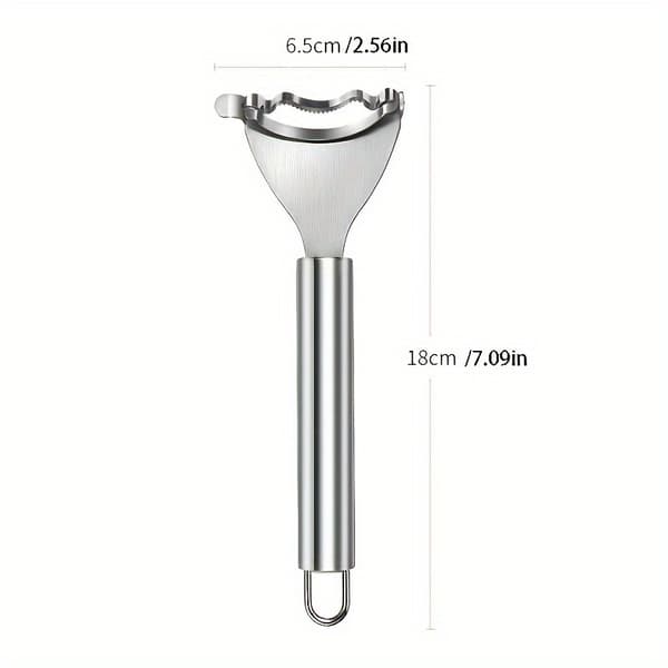 Heavy-Duty Corn Stripper & Vegetable Peeler, Serrated Blade Non-Slip Grip for Corn Potatoes Carrots Cucumbers 18.01*6.5cm