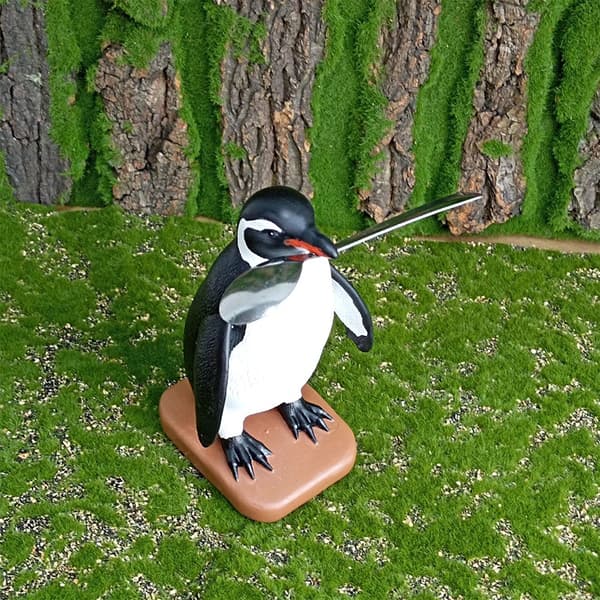 Pingvinstatue Nøgleholder Samlerobjekt Skulptur Sød Pingvinstatue Nøglehænger Magnetisk Design Til Kontorbord Default Default
