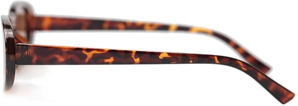Dame Ovale Ko-mønstrede Små Solbriller Trendy Prikkede Farver Leopard Leopard