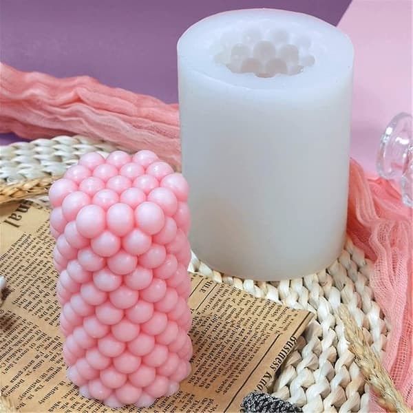 Candle mold, 3D cylindrical molds, geometric modern shape, candle making molds, DIY mold, molds for di_max