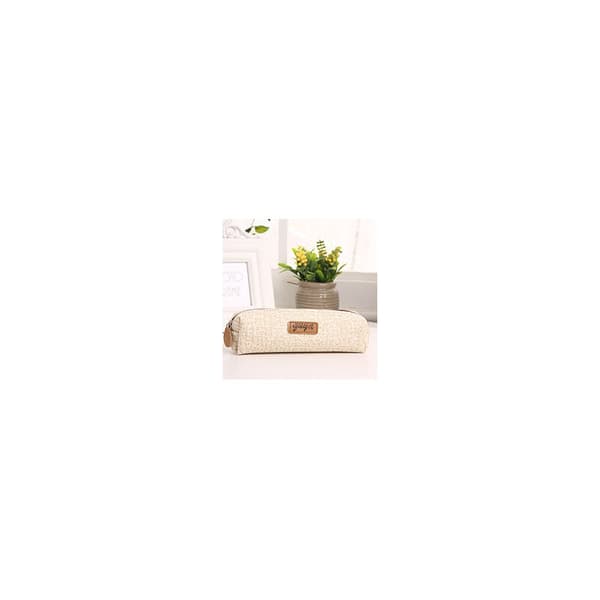 Canvas pennal oppbevaringspose (Hvit)