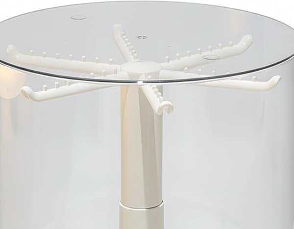 Transparent vitrin, roterbar, skydd för hobby -