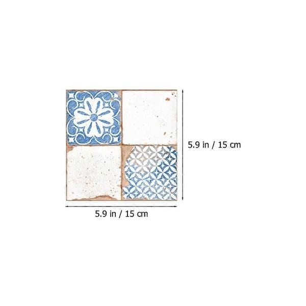 Decorative Removable Tile Stickers for Kitchen and Bathroom 15x15cm Easy to Clean 30pcs A