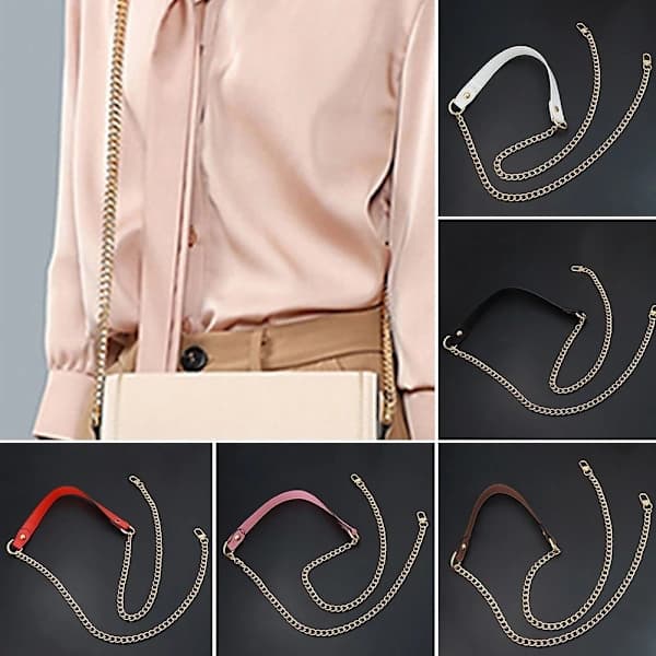 120cm Väska Metallkedjor Axelrem KAFFE kaffe