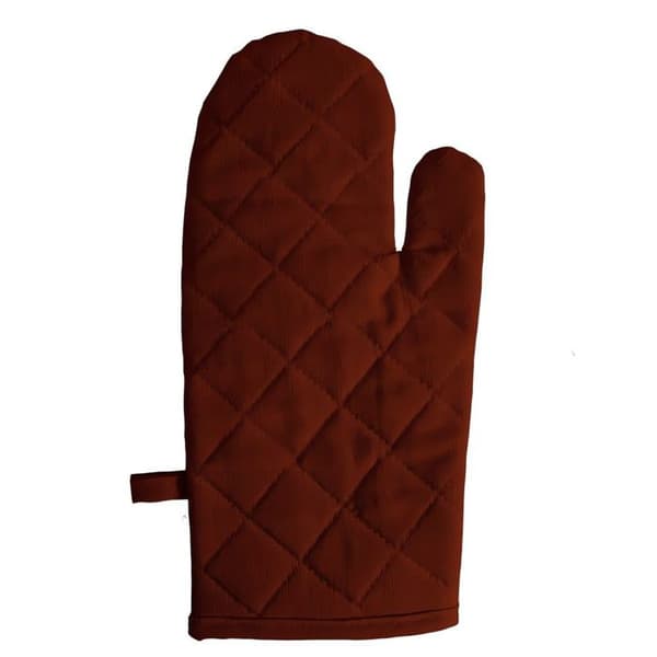 Oven mitt 16x32 cm PANAMA brick, by Soleil d'Ocre Tegel