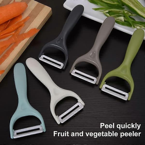 Ceramic Fruit Peeler for Vegetables Creative Cutlery Peeler Vegetable Cutter Cooking Tool Kitchen Scraper Peel Remover Accessories Brown