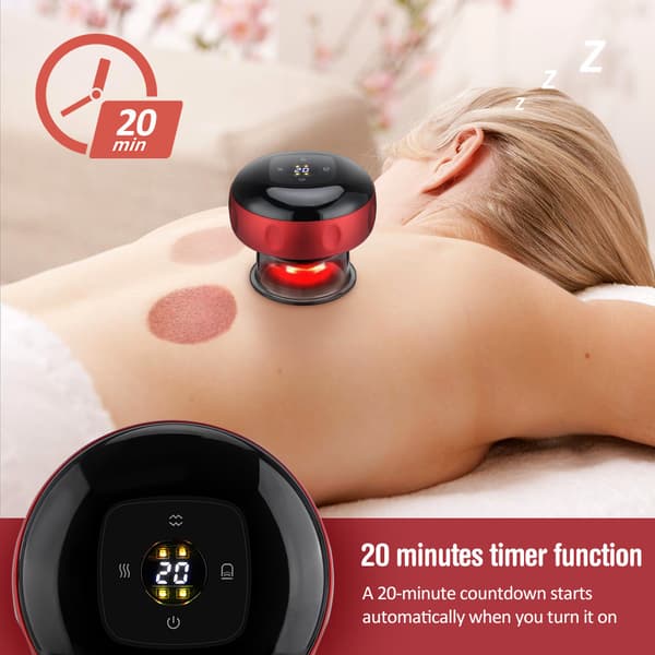 Massageenhed til cellulitfjernelse Smart Cupping Therapy Massager med rødt lysterapi Elektrisk cupping